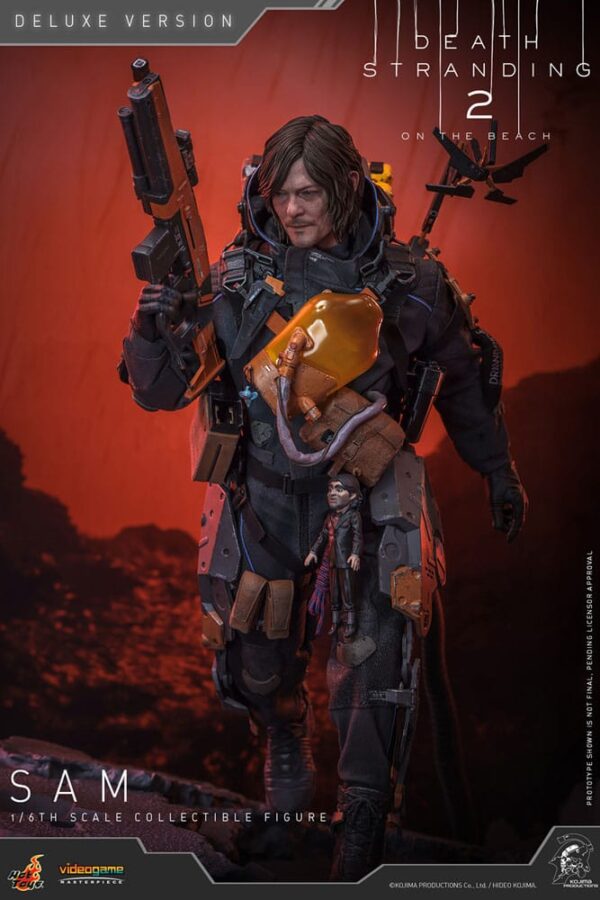 Death Stranding 2: On the Beach Videogame Masterpiece Akció Figura 1/6 Sam (Deluxe Version) 31 cm