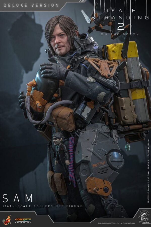 Death Stranding 2: On the Beach Videogame Masterpiece Akció Figura 1/6 Sam (Deluxe Version) 31 cm