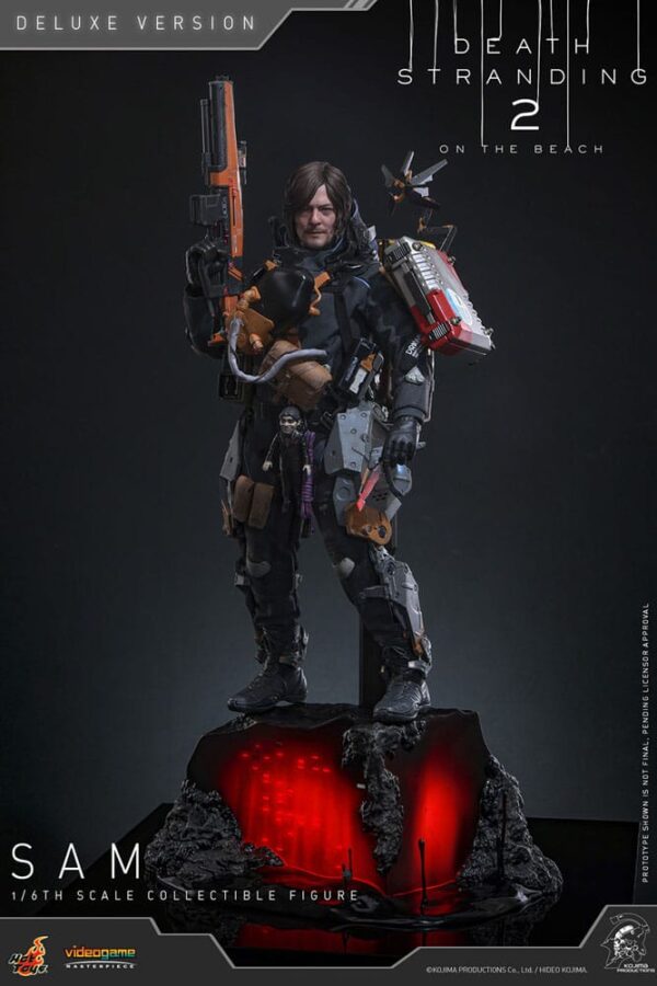Death Stranding 2: On the Beach Videogame Masterpiece Akció Figura 1/6 Sam (Deluxe Version) 31 cm
