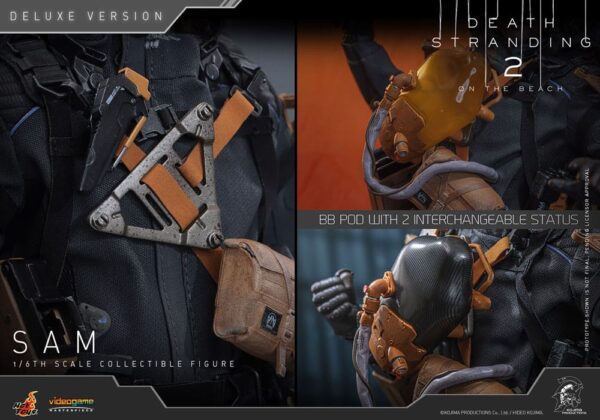 Death Stranding 2: On the Beach Videogame Masterpiece Akció Figura 1/6 Sam (Deluxe Version) 31 cm