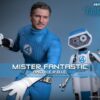 The Fantastic Four: First Steps Movie Masterpiece Akció Figura 2-Pack 1/6 Mister Fantastic & H.E.R.B.I.E. 30 cm The Fantastic Four: First Steps Movie Masterpiece Akció Figura 2-Pack 1/6 Mister Fantastic & H.E.R.B.I.E. 30 cm