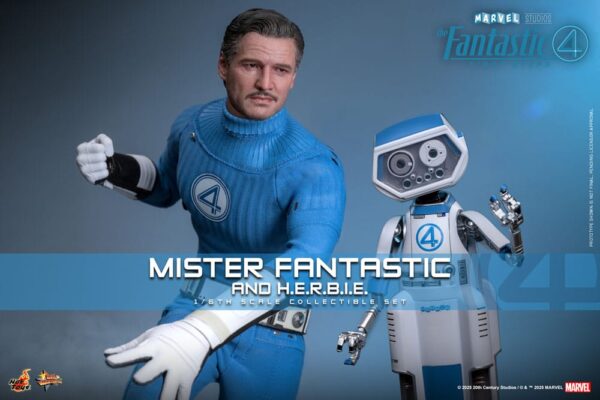 The Fantastic Four: First Steps Movie Masterpiece Akció Figura 2-Pack 1/6 Mister Fantastic & H.E.R.B.I.E. 30 cm The Fantastic Four: First Steps Movie Masterpiece Akció Figura 2-Pack 1/6 Mister Fantastic & H.E.R.B.I.E. 30 cm