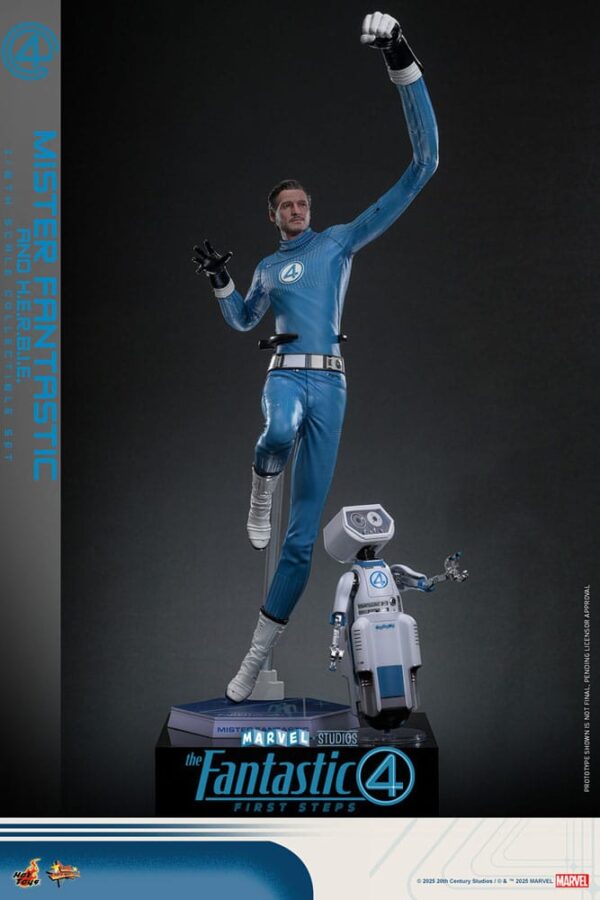 The Fantastic Four: First Steps Movie Masterpiece Akció Figura 2-Pack 1/6 Mister Fantastic & H.E.R.B.I.E. 30 cm The Fantastic Four: First Steps Movie Masterpiece Akció Figura 2-Pack 1/6 Mister Fantastic & H.E.R.B.I.E. 30 cm