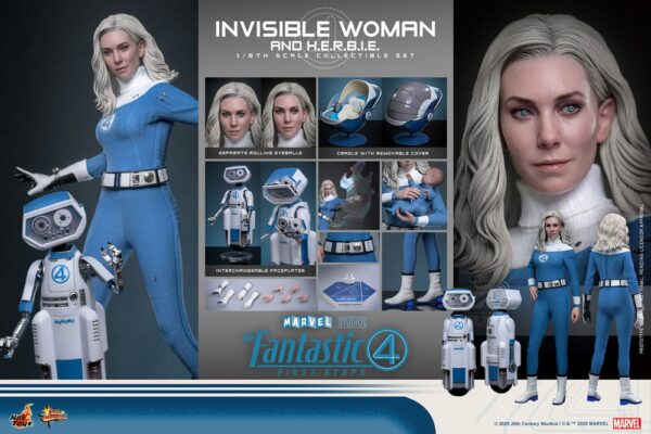 The Fantastic Four: First Steps Movie Masterpiece Akció Figura 2-Pack 1/6 Invisible Woman & H.E.R.B.I.E. 28 cm The Fantastic Four: First Steps Movie Masterpiece Akció Figura 2-Pack 1/6 Invisible Woman & H.E.R.B.I.E. 28 cm