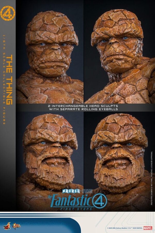 The Fantastic Four: First Steps Movie Masterpiece Akció Figura 1/6 The Thing 31 cm