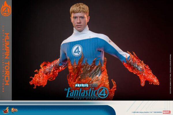 The Fantastic Four: First Steps Movie Masterpiece Akció Figura 1/6 Human Torch 30 cm