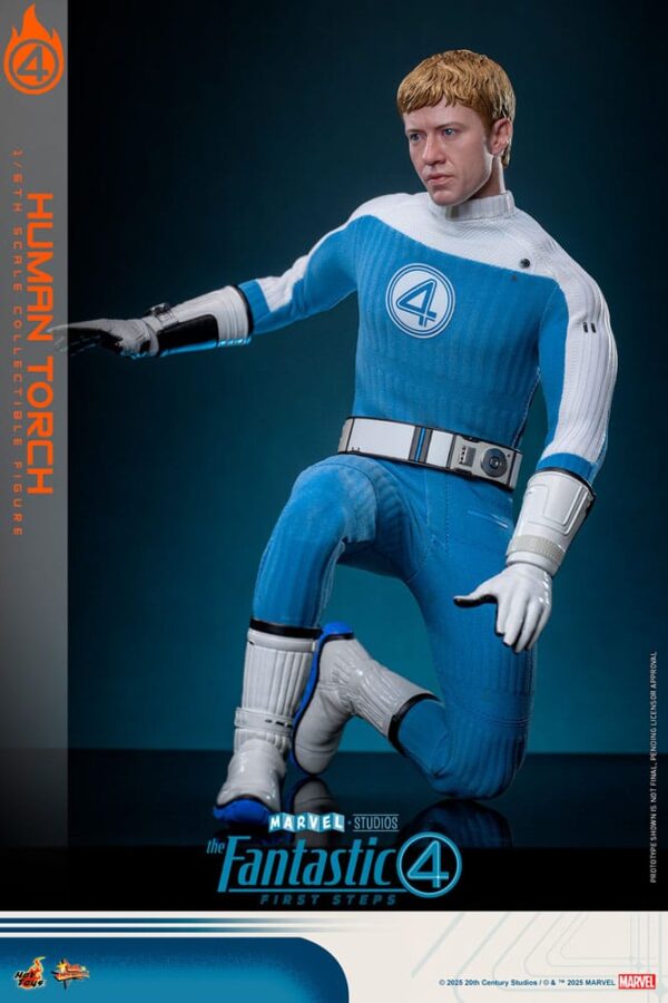 The Fantastic Four: First Steps Movie Masterpiece Akció Figura 1/6 Human Torch 30 cm