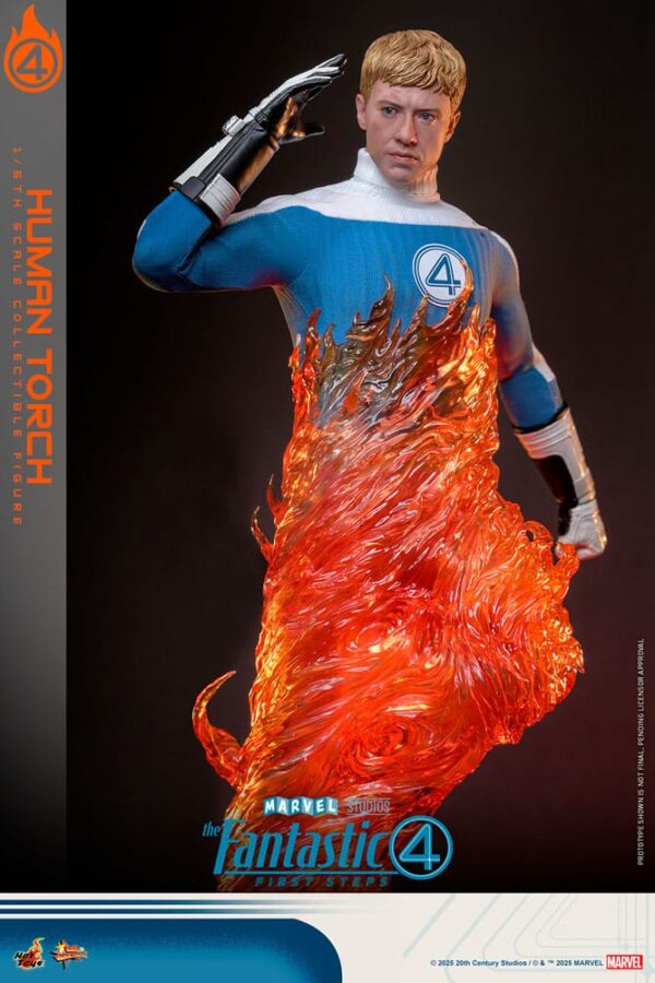 The Fantastic Four: First Steps Movie Masterpiece Akció Figura 1/6 Human Torch 30 cm