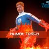 The Fantastic Four: First Steps Movie Masterpiece Akció Figura 1/6 Human Torch 30 cm