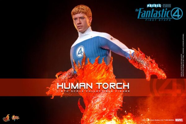 The Fantastic Four: First Steps Movie Masterpiece Akció Figura 1/6 Human Torch 30 cm