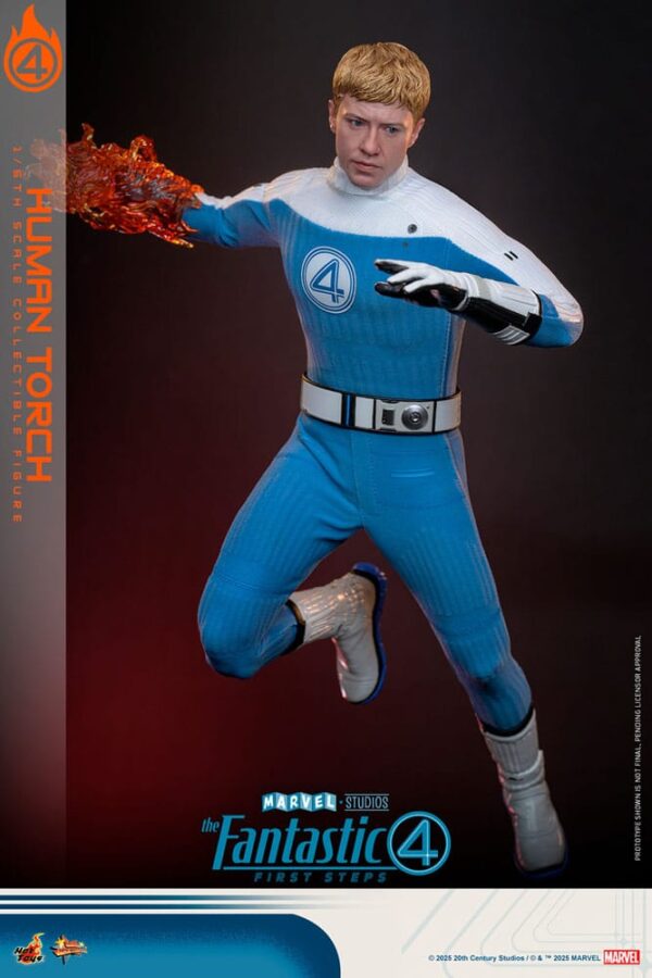 The Fantastic Four: First Steps Movie Masterpiece Akció Figura 1/6 Human Torch 30 cm
