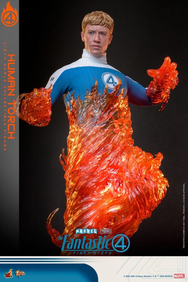 The Fantastic Four: First Steps Movie Masterpiece Akció Figura 1/6 Human Torch 30 cm