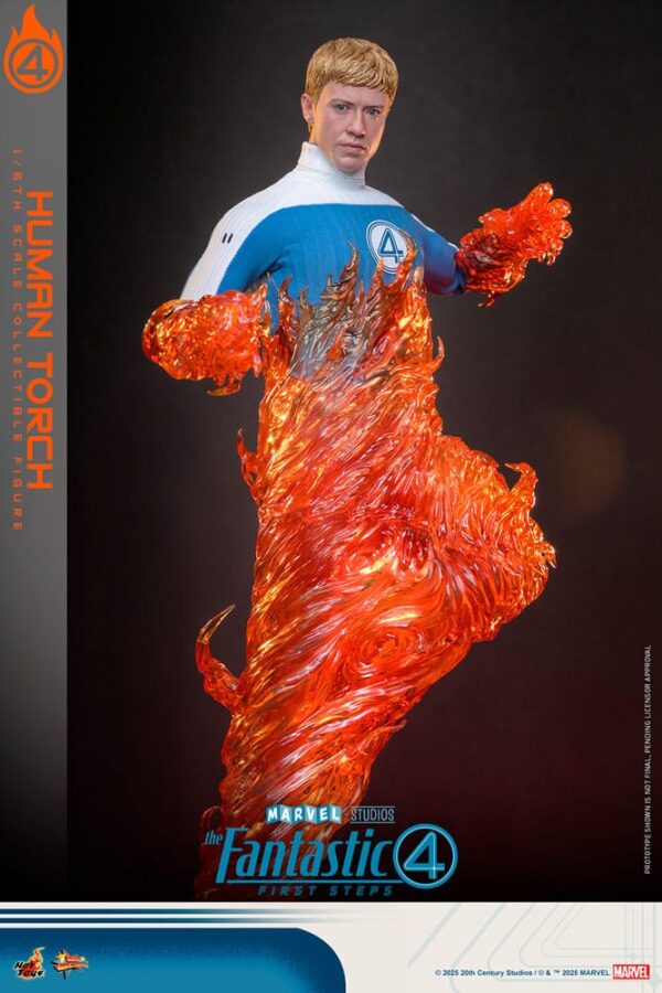 The Fantastic Four: First Steps Movie Masterpiece Akció Figura 1/6 Human Torch 30 cm