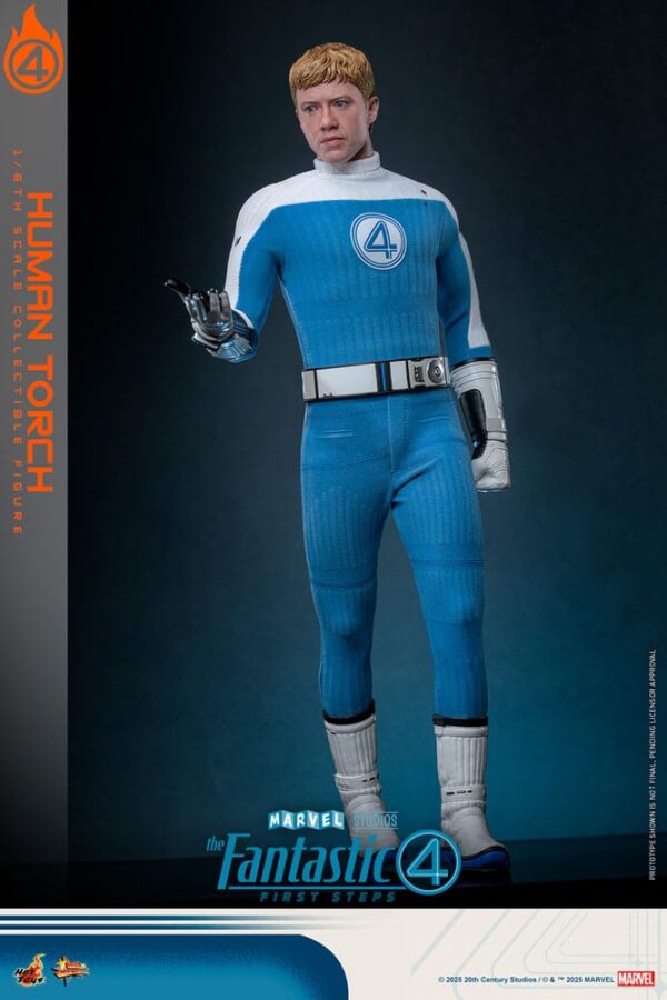 The Fantastic Four: First Steps Movie Masterpiece Akció Figura 1/6 Human Torch 30 cm