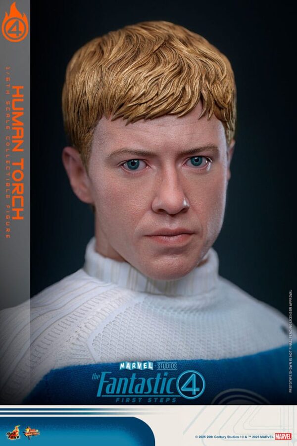 The Fantastic Four: First Steps Movie Masterpiece Akció Figura 1/6 Human Torch 30 cm