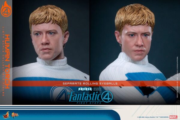 The Fantastic Four: First Steps Movie Masterpiece Akció Figura 1/6 Human Torch 30 cm