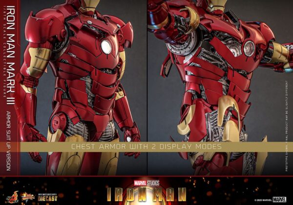 Iron Man Movie Masterpiece Diecast Akció Figura 1/6 Iron Man Mark III (Armor Suit Up Version) 32 cm Iron Man Movie Masterpiece Diecast Akció Figura 1/6 Iron Man Mark III (Armor Suit Up Version) 32 cm