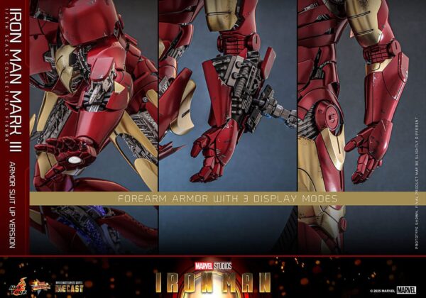 Iron Man Movie Masterpiece Diecast Akció Figura 1/6 Iron Man Mark III (Armor Suit Up Version) 32 cm Iron Man Movie Masterpiece Diecast Akció Figura 1/6 Iron Man Mark III (Armor Suit Up Version) 32 cm