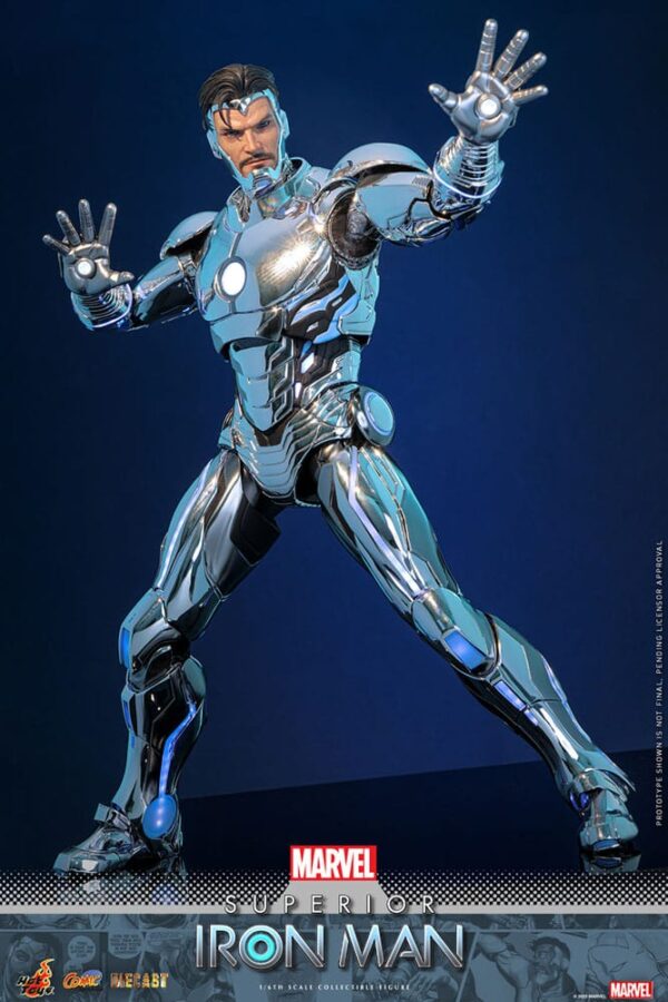 Marvel Comic Diecast Masterpiece Akció Figura 1/6 Superior Iron Man 32 cm Marvel Comic Diecast Masterpiece Akció Figura 1/6 Superior Iron Man 32 cm