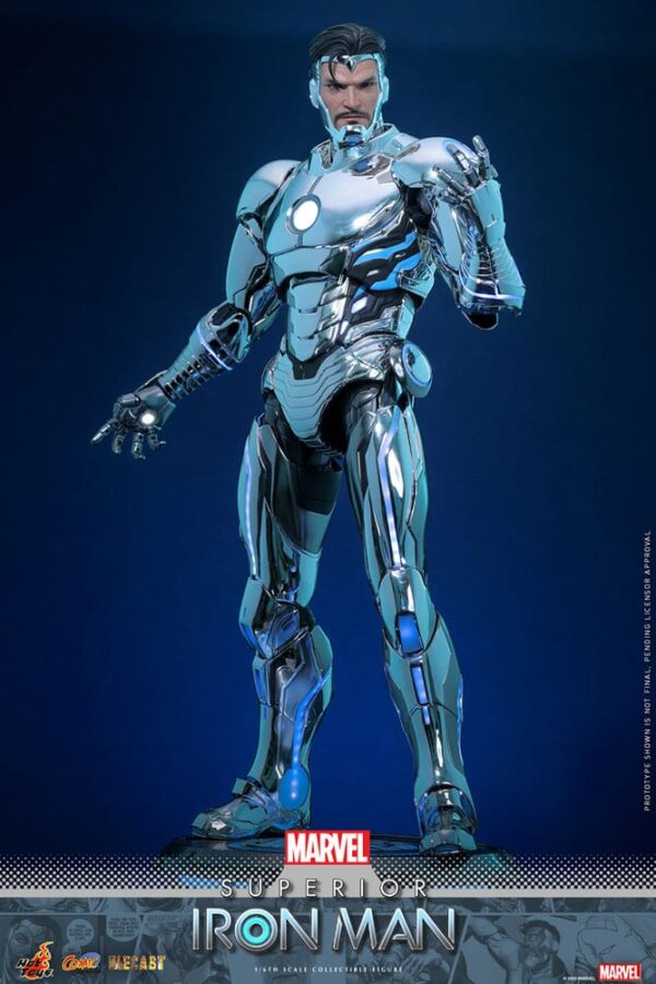 Marvel Comic Diecast Masterpiece Akció Figura 1/6 Superior Iron Man 32 cm Marvel Comic Diecast Masterpiece Akció Figura 1/6 Superior Iron Man 32 cm