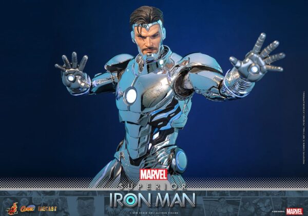 Marvel Comic Diecast Masterpiece Akció Figura 1/6 Superior Iron Man 32 cm Marvel Comic Diecast Masterpiece Akció Figura 1/6 Superior Iron Man 32 cm