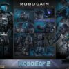RoboCop 2 Movie Masterpiece Diecast Akció Figura 1/6 RoboCain 40 cm RoboCop 2 Movie Masterpiece Diecast Akció Figura 1/6 RoboCain 40 cm