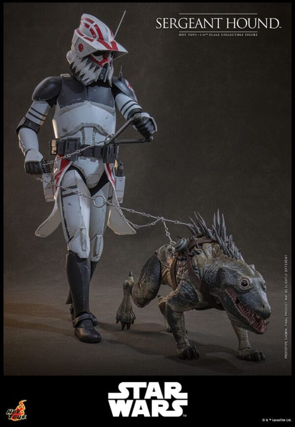 Star Wars: The Clone Wars Akció Figura 1/6 Sergeant Hound 30 cm Star Wars: The Clone Wars Akció Figura 1/6 Sergeant Hound 30 cm