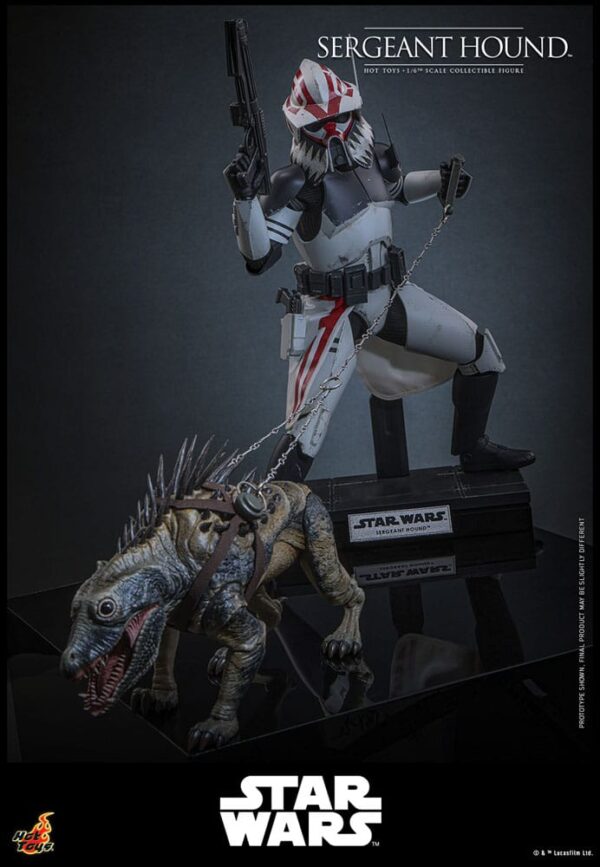 Star Wars: The Clone Wars Akció Figura 1/6 Sergeant Hound 30 cm Star Wars: The Clone Wars Akció Figura 1/6 Sergeant Hound 30 cm
