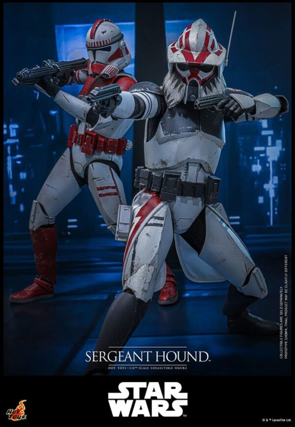 Star Wars: The Clone Wars Akció Figura 1/6 Sergeant Hound 30 cm Star Wars: The Clone Wars Akció Figura 1/6 Sergeant Hound 30 cm