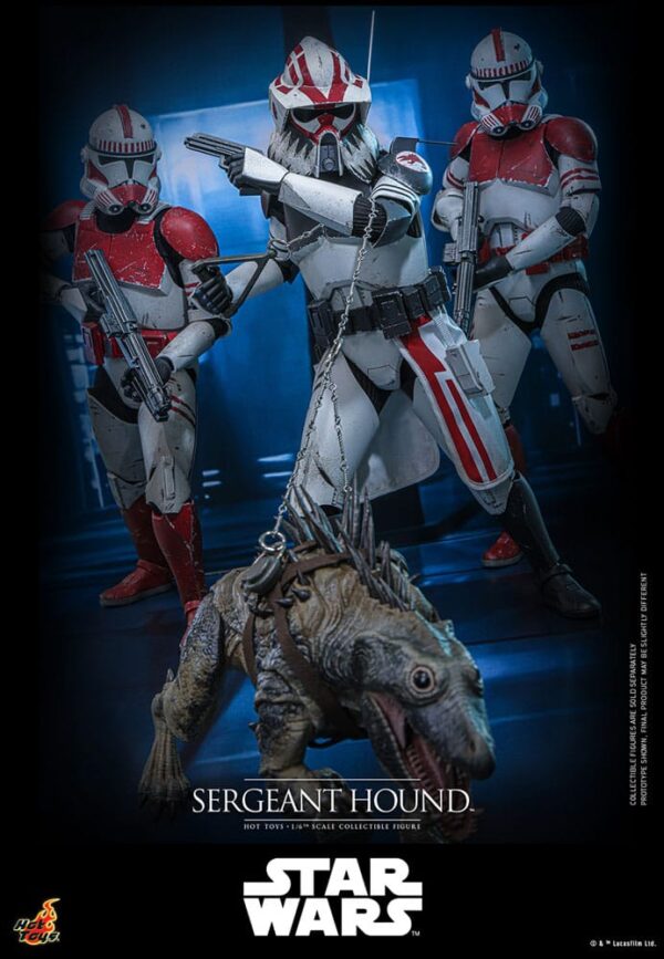 Star Wars: The Clone Wars Akció Figura 1/6 Sergeant Hound 30 cm Star Wars: The Clone Wars Akció Figura 1/6 Sergeant Hound 30 cm