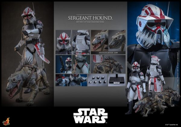 Star Wars: The Clone Wars Akció Figura 1/6 Sergeant Hound 30 cm Star Wars: The Clone Wars Akció Figura 1/6 Sergeant Hound 30 cm