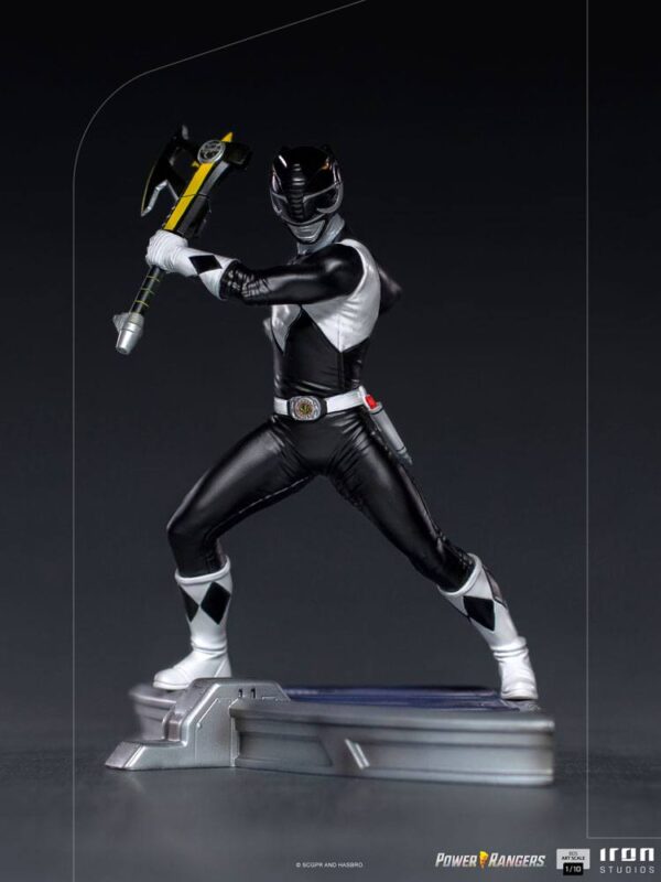 Power Rangers BDS Art Scale Szobor 1/10 Black Ranger 17 cm