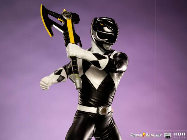 Power Rangers BDS Art Scale Szobor 1/10 Black Ranger 17 cm