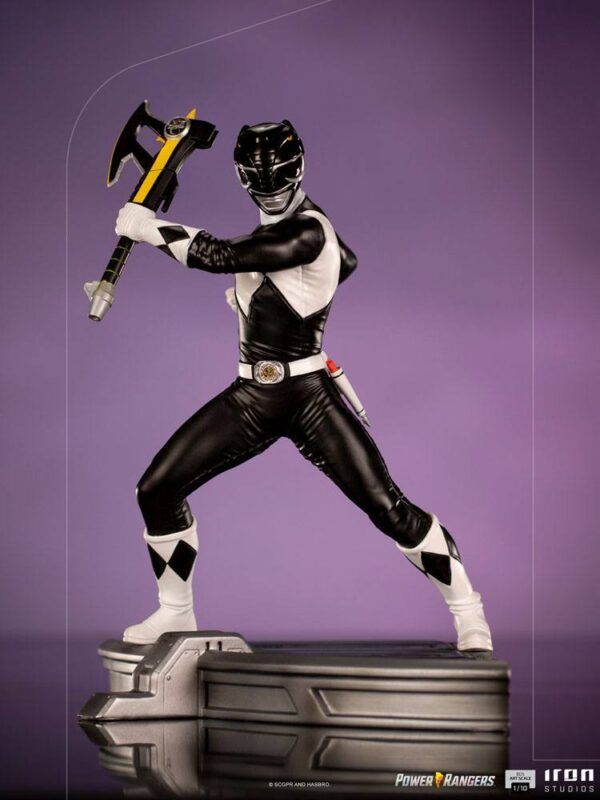 Power Rangers BDS Art Scale Szobor 1/10 Black Ranger 17 cm