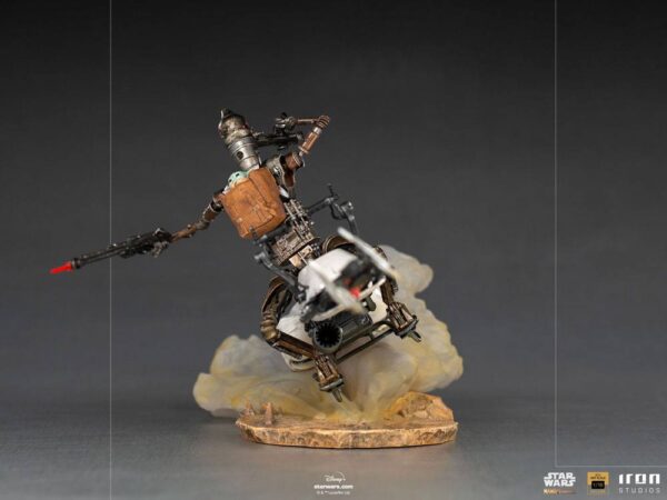 Star Wars The Mandalorian Deluxe Art Scale Szobor 1/10 IG-11 & The Child 20 cm