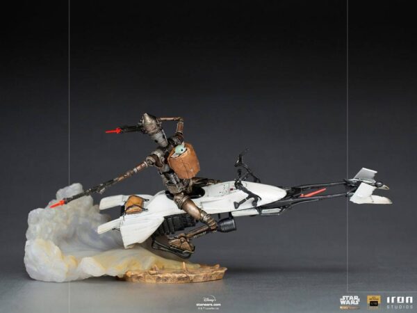 Star Wars The Mandalorian Deluxe Art Scale Szobor 1/10 IG-11 & The Child 20 cm