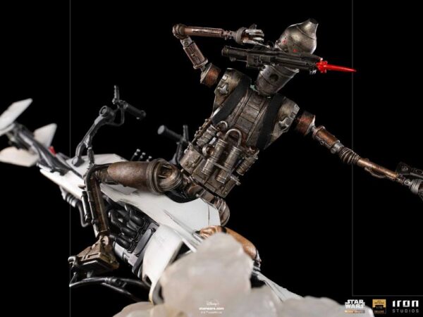 Star Wars The Mandalorian Deluxe Art Scale Szobor 1/10 IG-11 & The Child 20 cm
