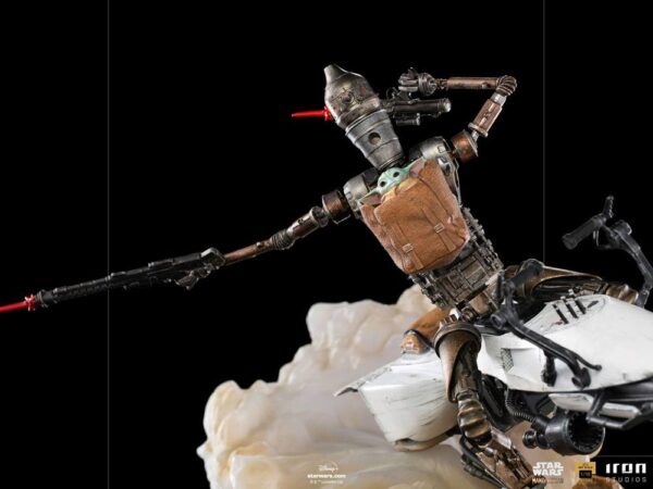 Star Wars The Mandalorian Deluxe Art Scale Szobor 1/10 IG-11 & The Child 20 cm