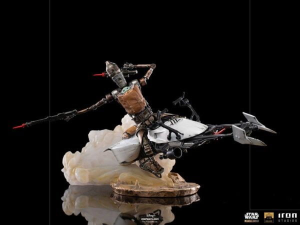 Star Wars The Mandalorian Deluxe Art Scale Szobor 1/10 IG-11 & The Child 20 cm