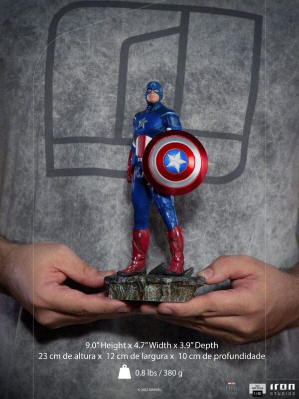 The Infinity Saga BDS Art Scale Szobor 1/10 Captain America Battle of NY 23 cm