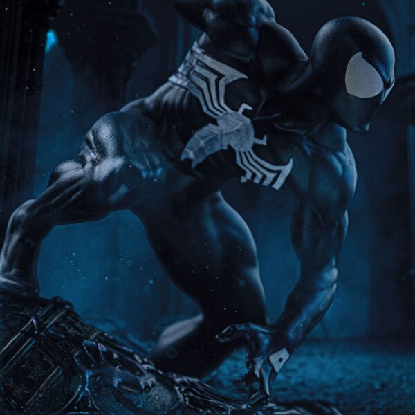 Marvel BDS Art Scale Szobor 1/10 Spider-Man Black Costume 20 cm