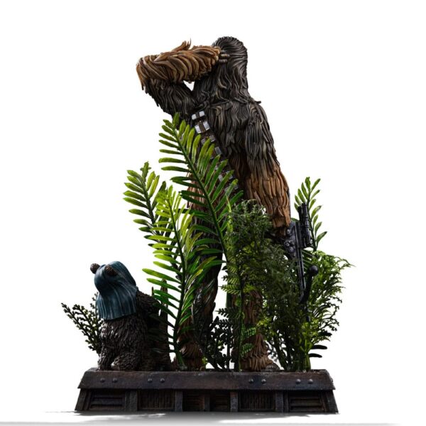 Star Wars Episode VI Art Scale Szobor 1/10 Chewbacca and Tokkat 22 cm