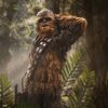 Star Wars Episode VI Art Scale Szobor 1/10 Chewbacca and Tokkat 22 cm