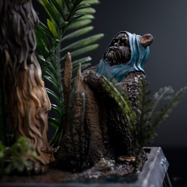 Star Wars Episode VI Art Scale Szobor 1/10 Chewbacca and Tokkat 22 cm
