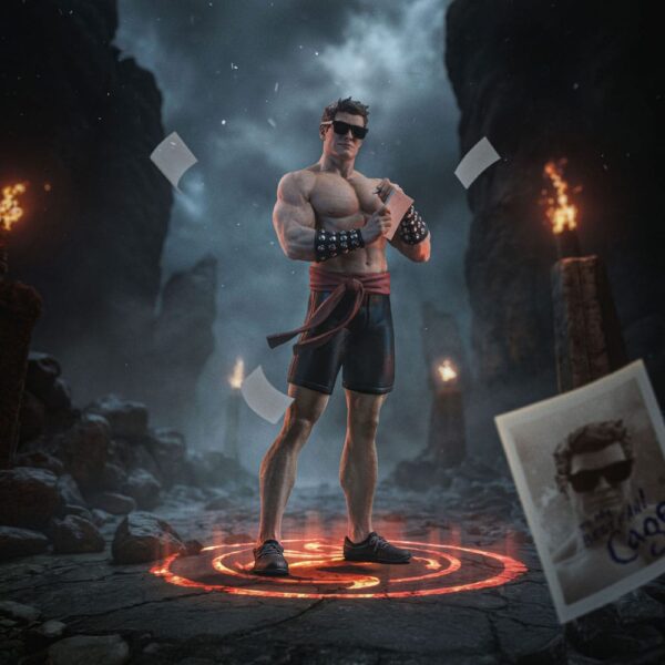 Mortal Kombat Art Scale Szobor 1/10 Johnny Cage 24 cm