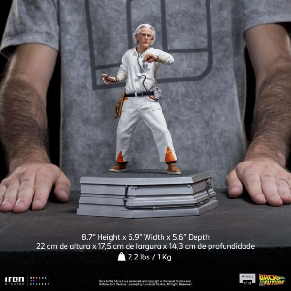 Back to the Future Art Scale Szobor 1/10 Doc Brown 22 cm