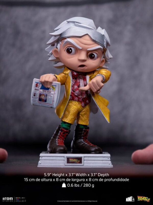 Back to the Future II Mini Co. PVC Figura Doc Brown 15 cm Back to the Future II Mini Co. PVC Figura Doc Brown 15 cm