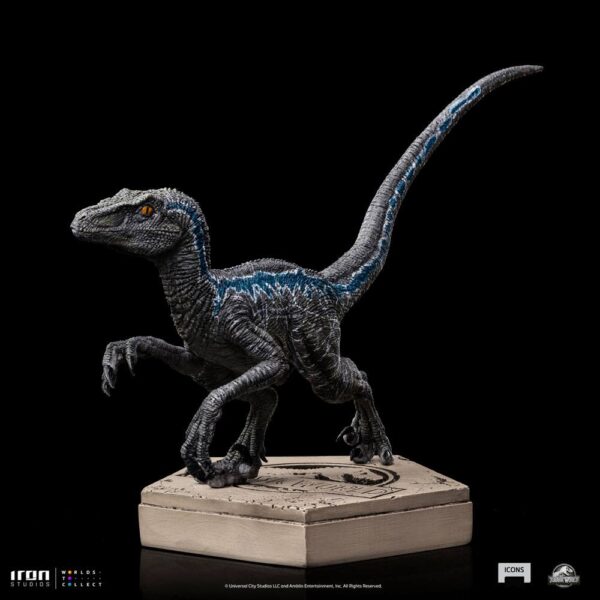 Jurassic World Icons Szobor Velociraptor Blue 9 cm Jurassic World Icons Szobor Velociraptor Blue 9 cm