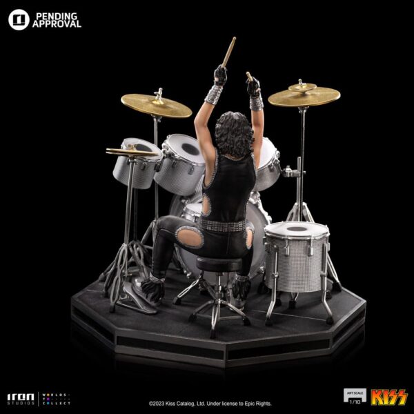 Kiss Art Scale Szobor 1/10 Peter Criss Limited Edtition 22 cm