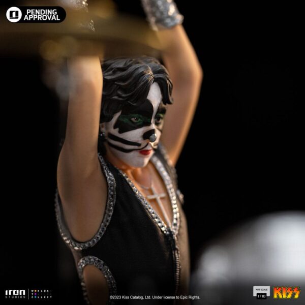 Kiss Art Scale Szobor 1/10 Peter Criss Limited Edtition 22 cm